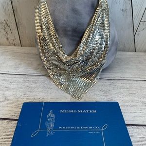 ICONIC WHITING AND DAVIS VINTAGE MESH BIB NECKLACE Mesh-Mates